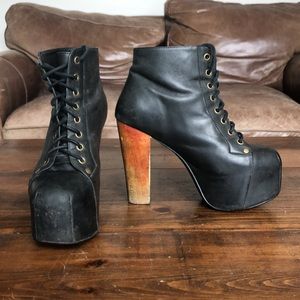 Jeffrey Campbell Lita Leather Heeled Boot